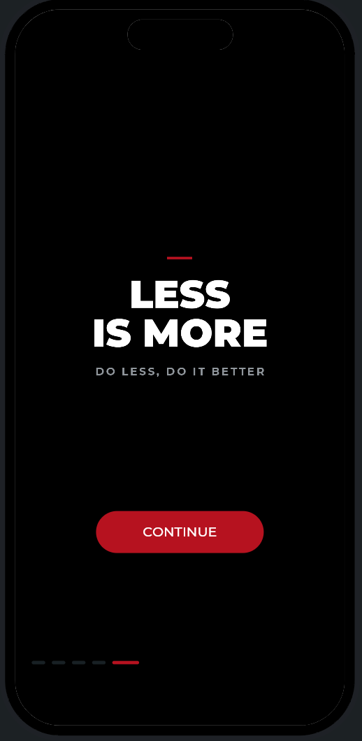 Less is more